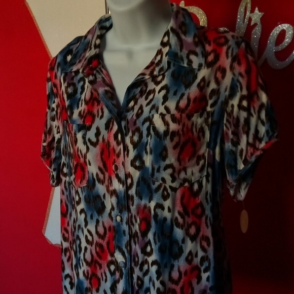 SOLD4/$15 Mocha Blouse - Picture 4 of 11